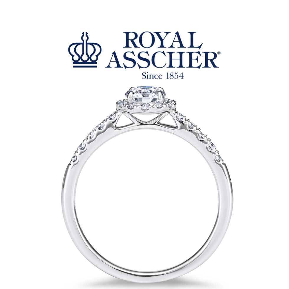 ロイヤルアッシャー「フロアリード」 婚約指輪 ERA820　サイド画像