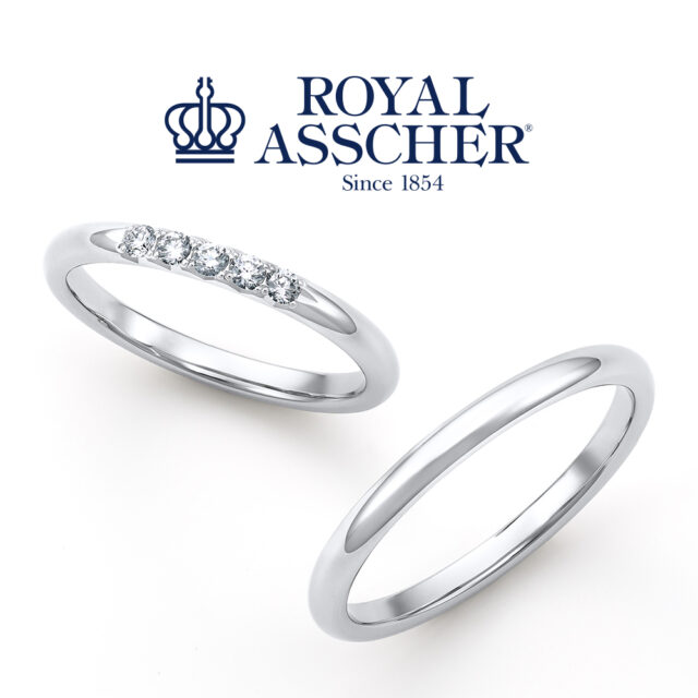 ロイヤルアッシャー「ピュールプラチナ」(Pt999)結婚指輪 WRA904/WRB915【鍛造製法】