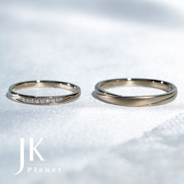 JKPLANETリミテッドエディション JKPL-5L 5M 結婚指輪(シャンパンゴールド)