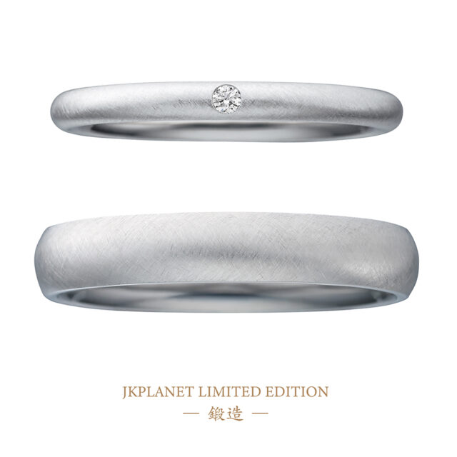 【NEW】JKPLANETリミテッドエディション-鍛造-結婚指輪(アンティーク仕上げ・プラチナ)