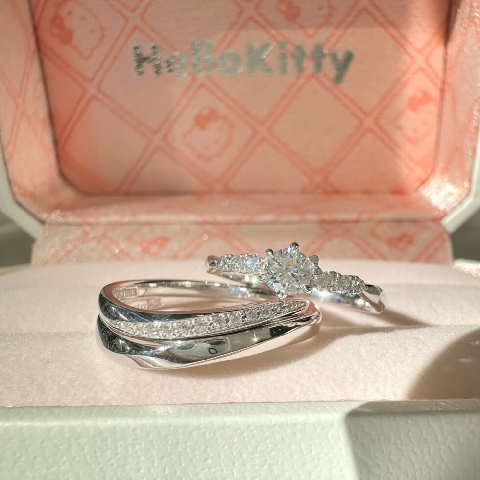 ハローキティ(Hello Kitty × MAYFAIR)テムズリバー 結婚指輪・婚約指輪