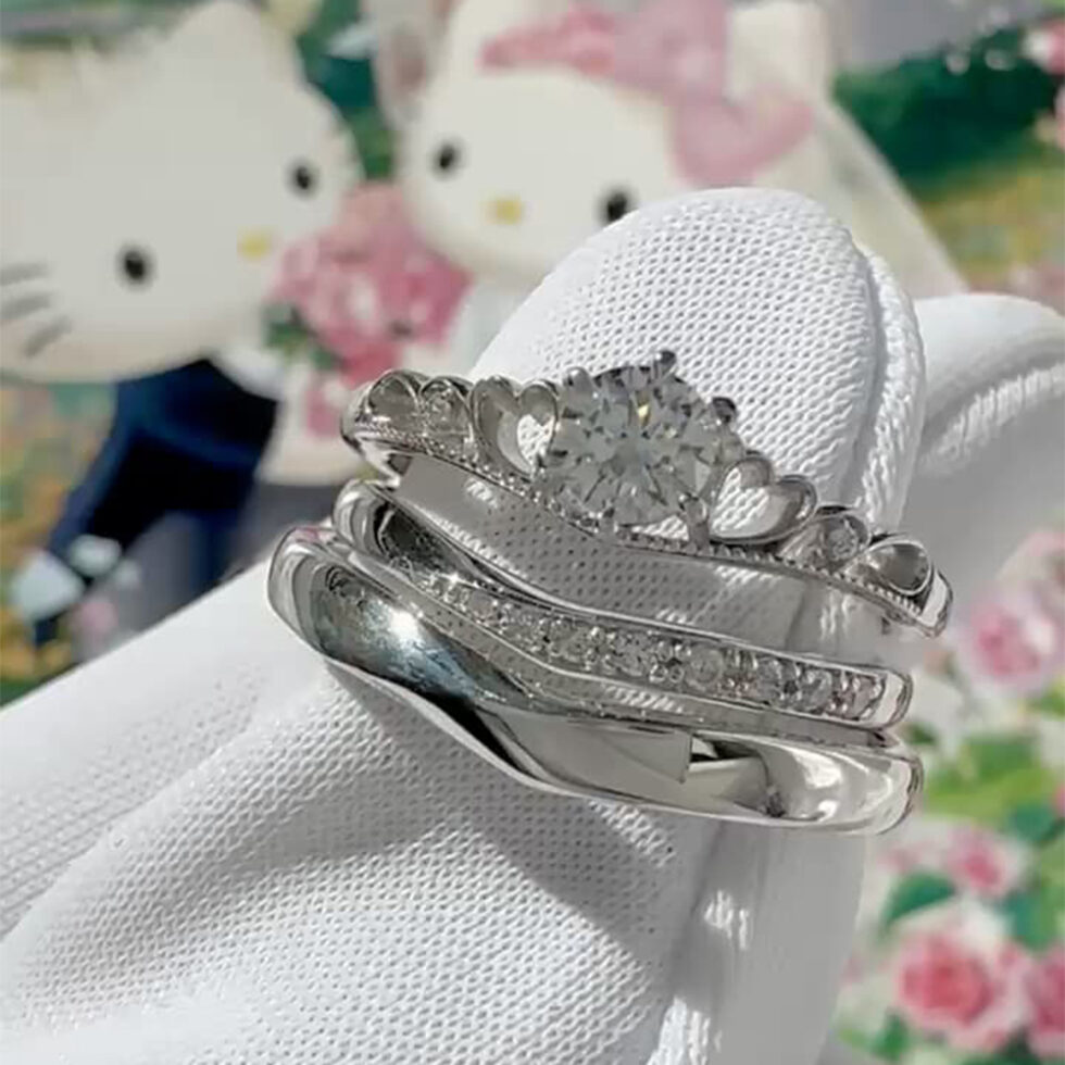 ハローキティ(Hello Kitty × MAYFAIR)バッキンガム 結婚指輪・婚約指輪 動画サムネイル