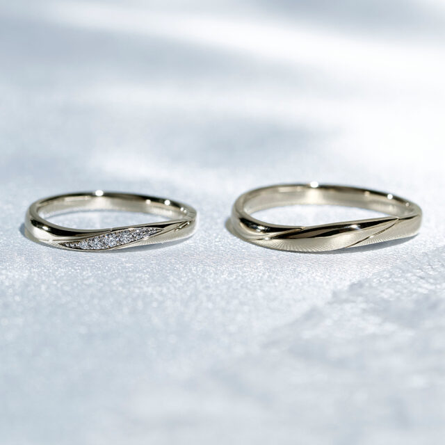 K18シャンパンゴールドの結婚指輪 JKPLANETリミテッドエディション JKPL-1L/1M(シャンパンゴールド)
