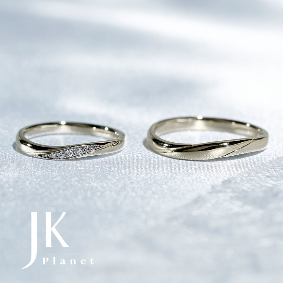 JKPLANETリミテッドエディション JKPL-1L 1M 結婚指輪(シャンパンゴールド)