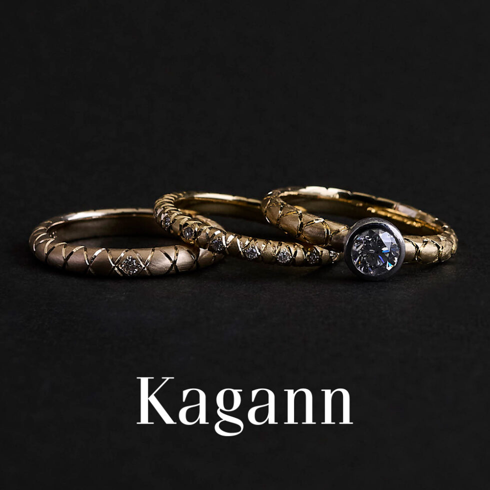結婚指輪と婚約指輪 - Kagann - Eden / エデン　セットリング