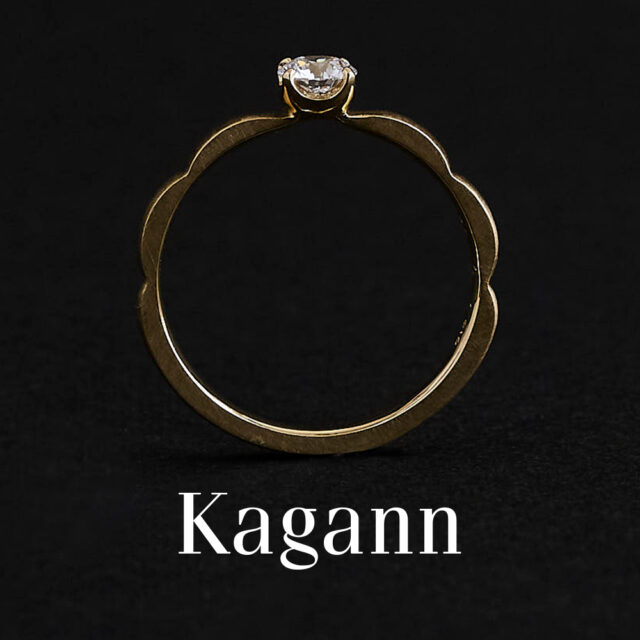 婚約指輪 - Kagann - Moroccan / モロッカン　イエローゴールド 側面
