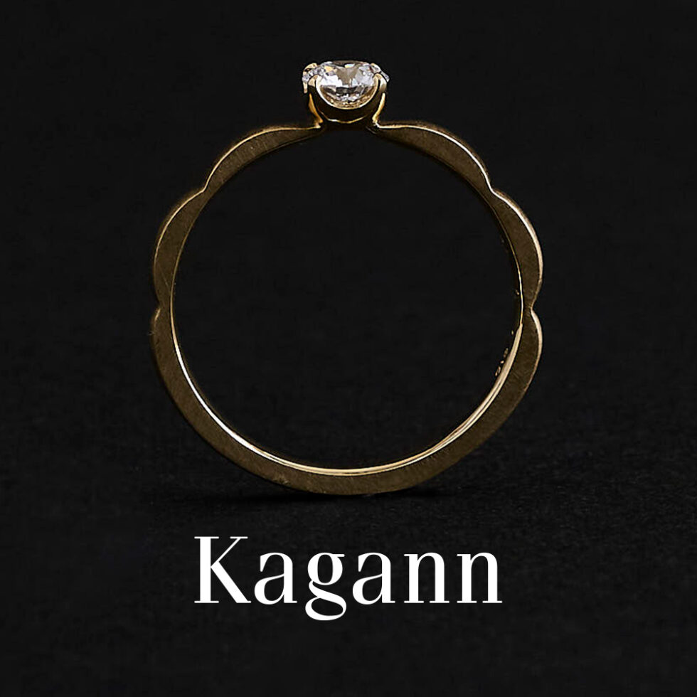 婚約指輪 - Kagann - Moroccan / モロッカン　イエローゴールド 側面