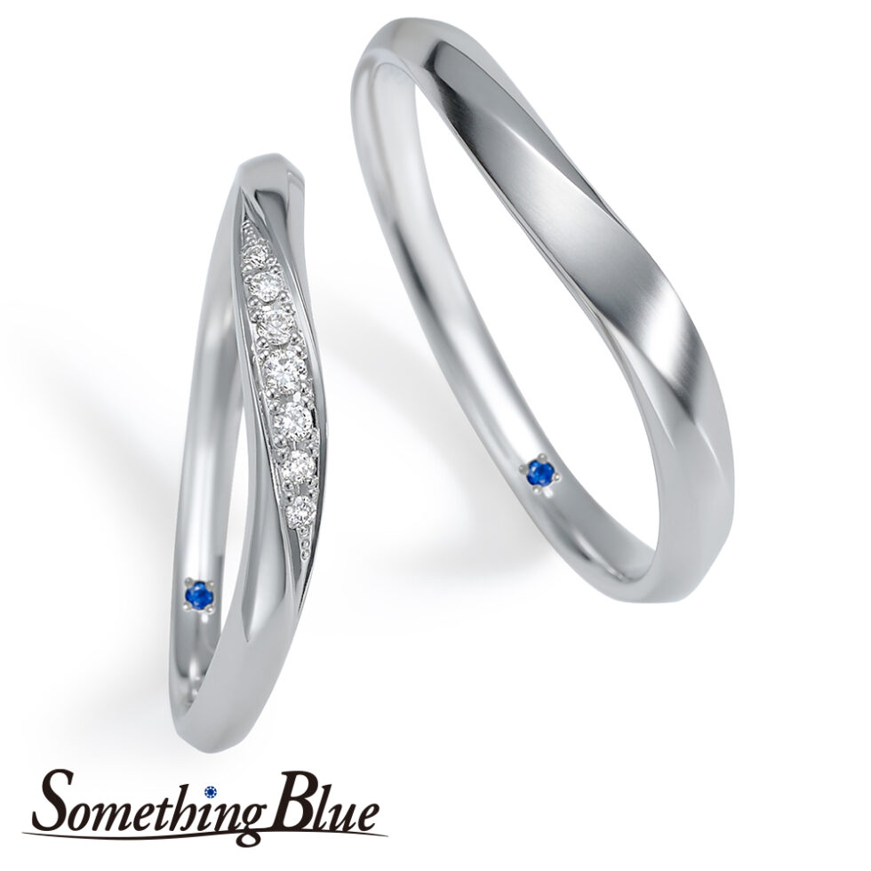 【NEW】Something Blue – Bright Line  / ブライトライン – 輝く人生 – 結婚指輪 SB990,SB991