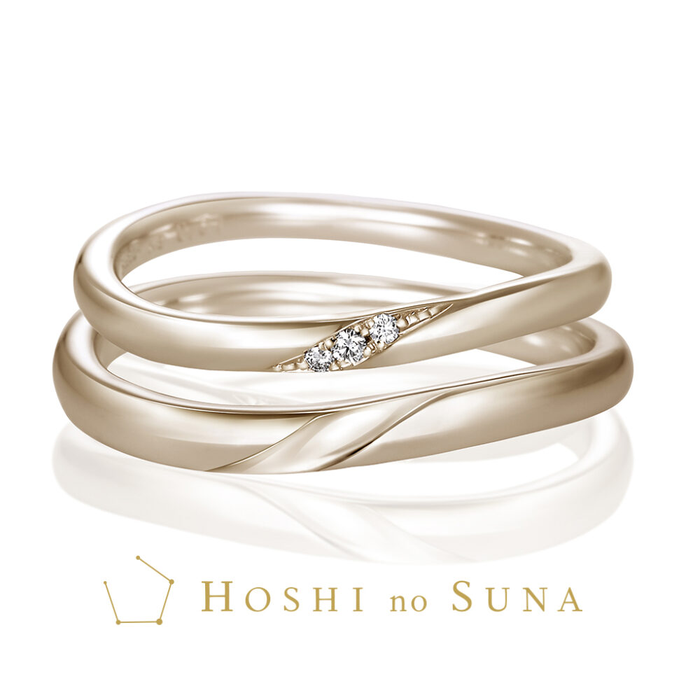 【新作】星の砂 SAKURA STARLIGHT / サクラ スターライト(桜・星明り)エトワールゴールド 結婚指輪【JKPLANET限定コラボモデル】