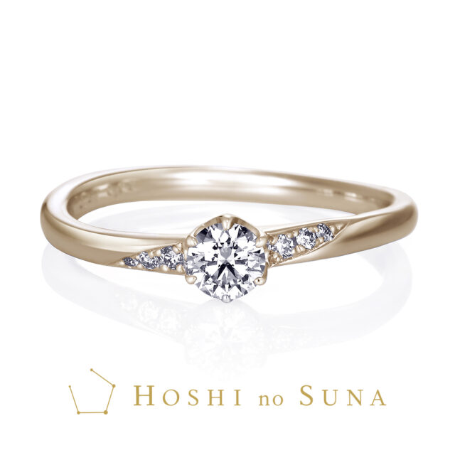 【新作】星の砂 SAKURA STARLIGHT / サクラ スターライト(桜・星明り)エトワールゴールド 婚約指輪【JKPLANET限定コラボモデル】