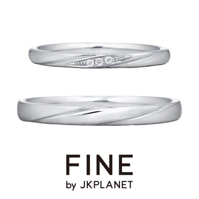 【新作】FINE by JKPLANET(ファイン)結婚指輪 プラチナ FINE054WD 054G