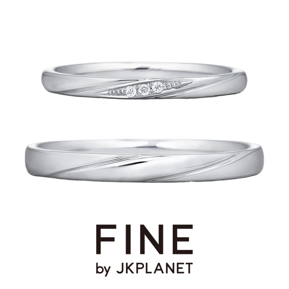 【新作】FINE by JKPLANET(ファイン)結婚指輪 プラチナ FINE054WD 054G
