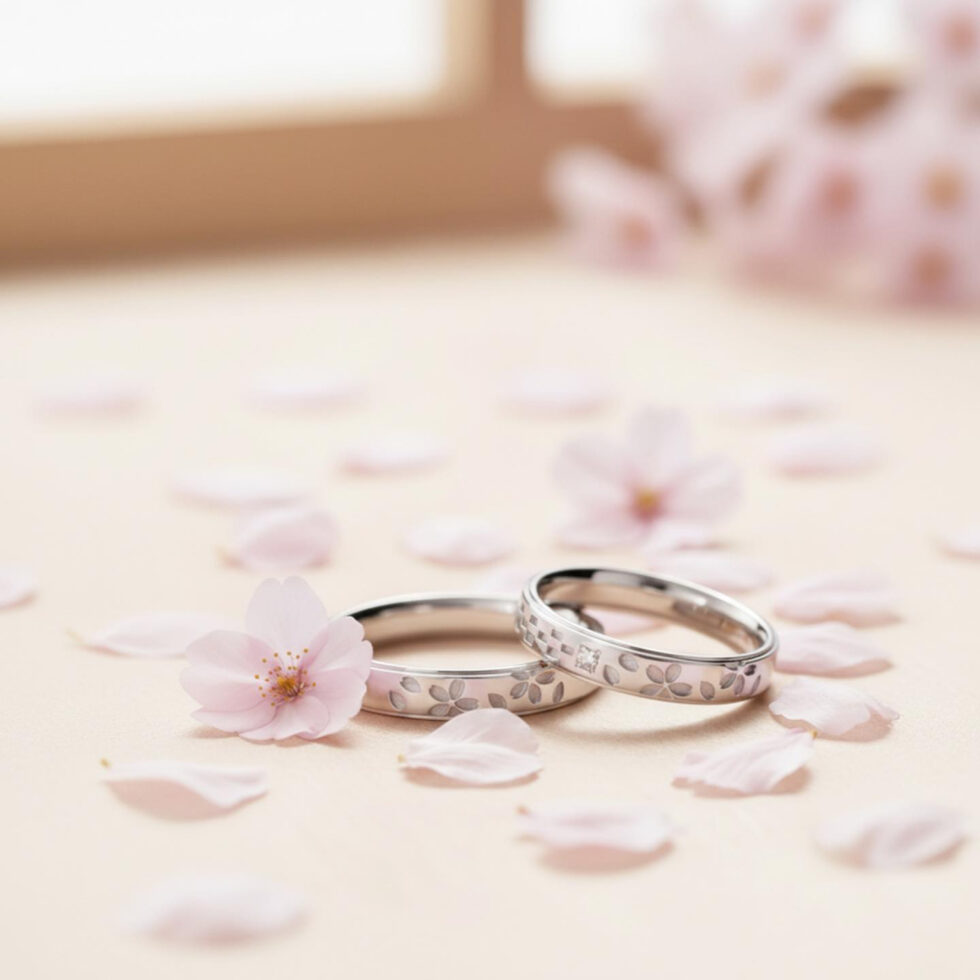 ミンサーリング桜の結婚指輪ユウ
