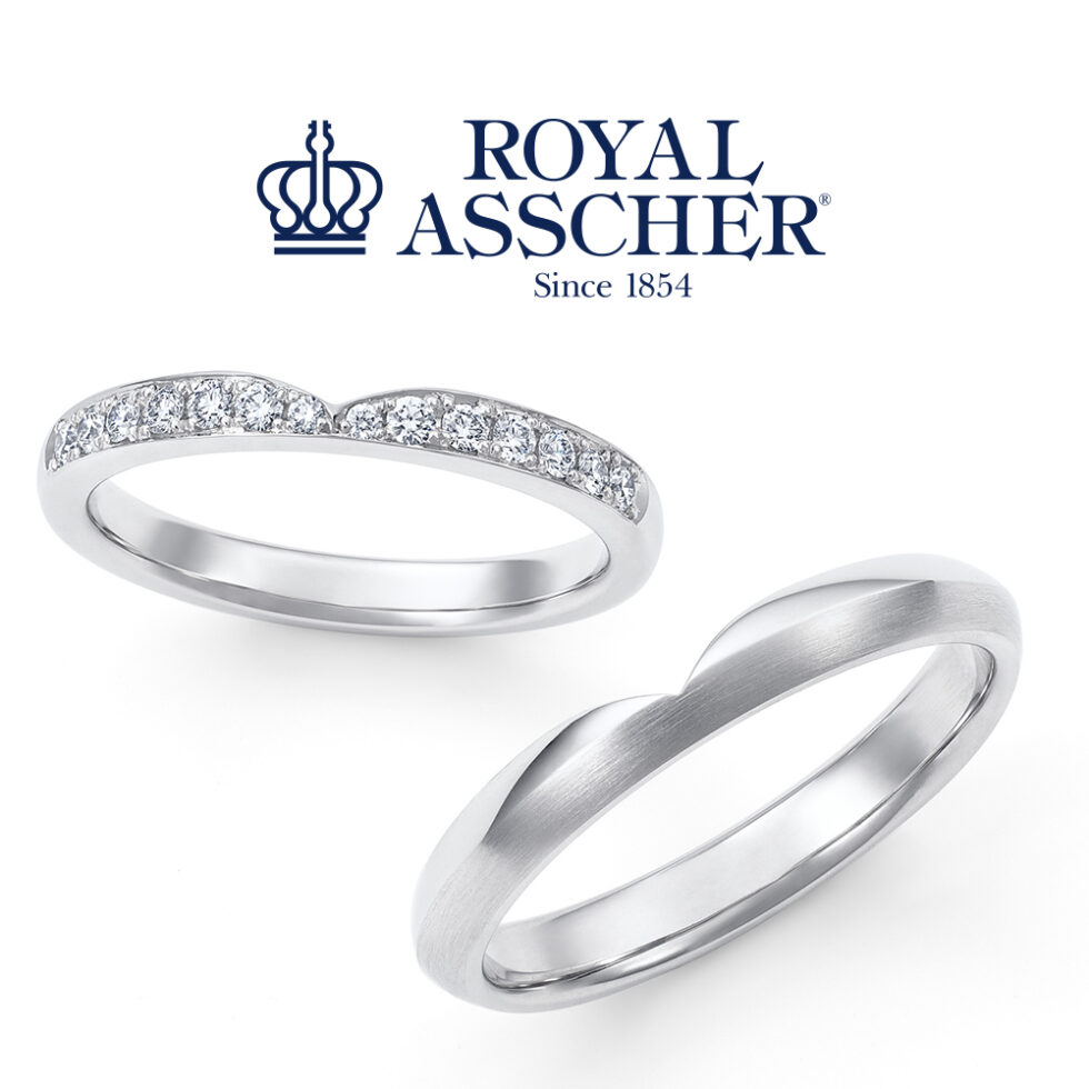 ロイヤルアッシャー 結婚指輪 WRB080とWRA070