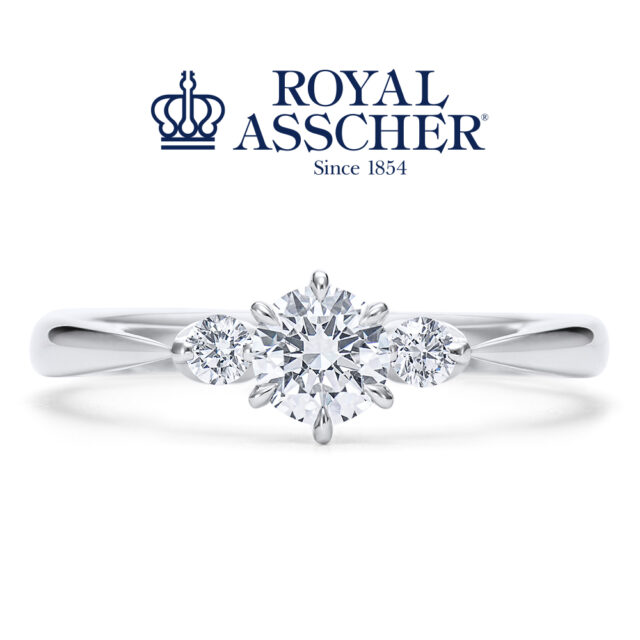 【新作】ロイヤルアッシャー「フロリアード」婚約指輪 ERA822