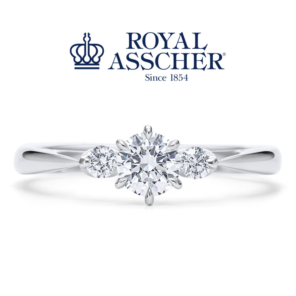 【新作】ロイヤルアッシャー「フロリアード」婚約指輪 ERA822